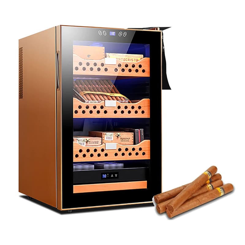 Die 5 besten elektrischen Zigarrenhumidore im Test 5 5. BASHOW Elektrischer Zigarren-Humidor-Kühler (70 L, Gold)