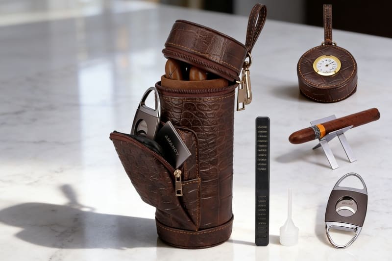 Amancy Travel Cigar Humidor Humidifier Review & How-To Guide 2 Amancy Travel Cigar Humidor1